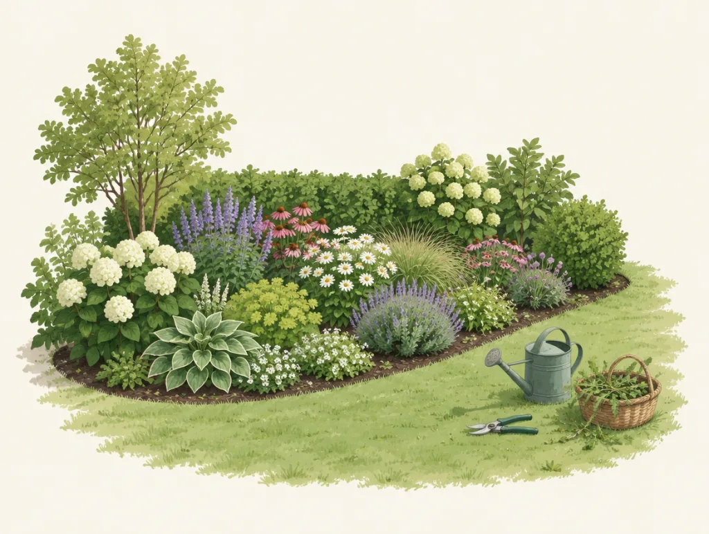 Illustration: Gartenpflege in Osnabrück