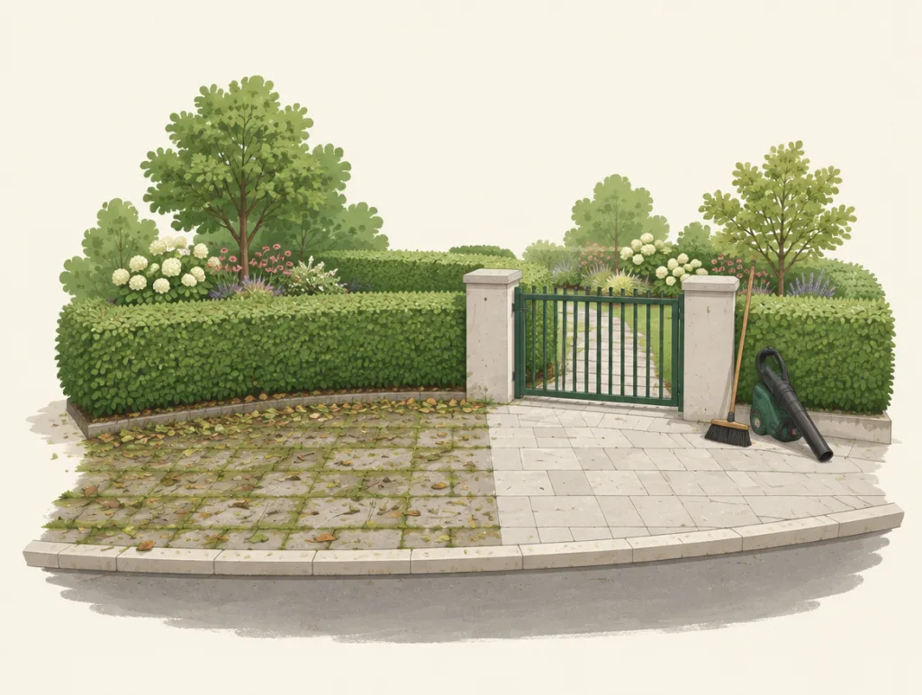 Illustration: Gehwegreinigung in Osnabrück